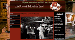 Desktop Screenshot of brauerei-richzenhain.de